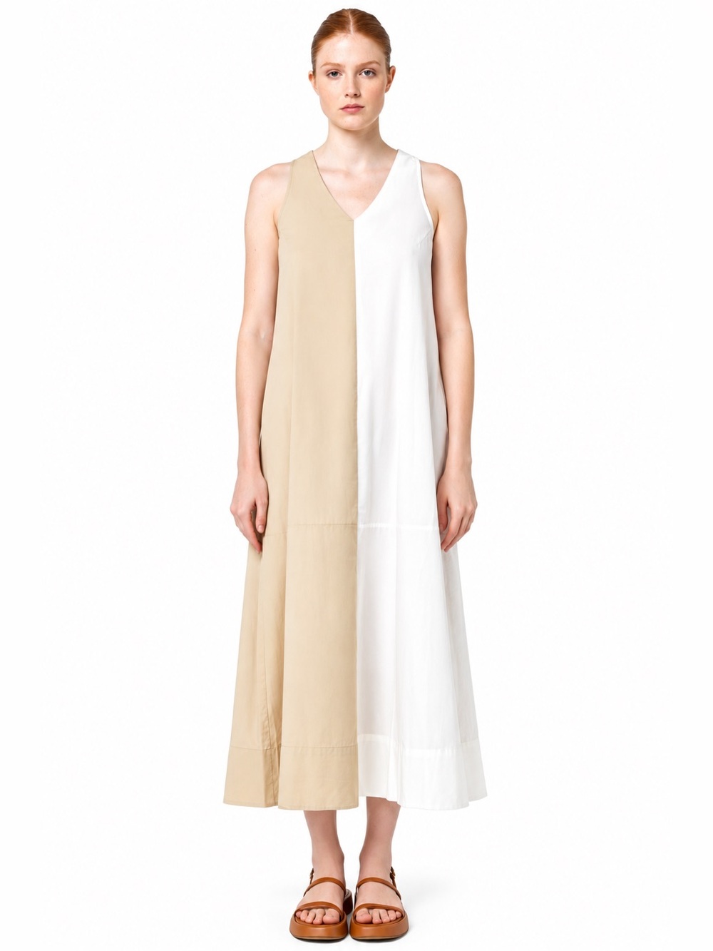 Tuckernuck Pomander Place Sally Colorblock Midi Dress M NWOT